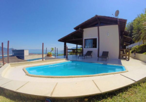 Casa piscina, vista para o mar e espaço gourmet/churrasqueira